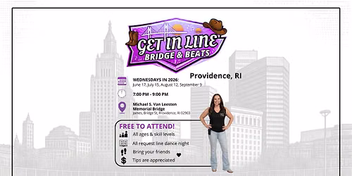 Summer Nights Line Dancing at the Providence Pedestrian Bridge
