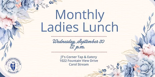 September Luncheon: JT's Corner Tap & Eatery