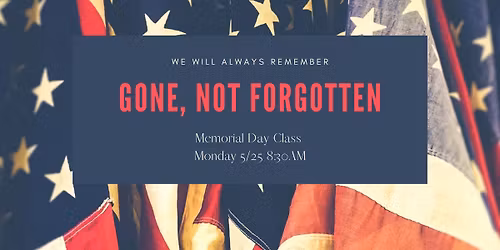 Memorial Day Class