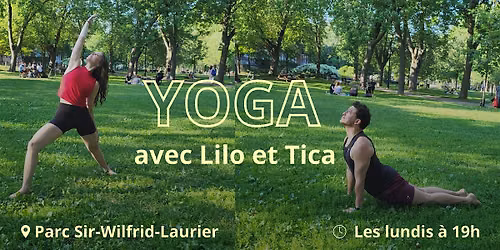 Yoga d'\u00e9t\u00e9 au parc Wilfrid-Laurier | Lundi soir \u2606