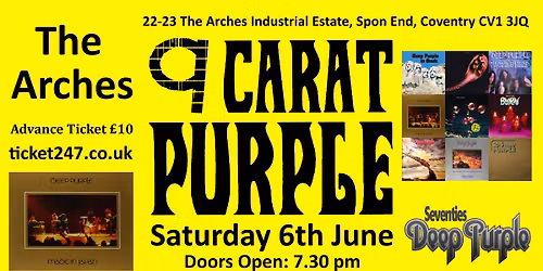 9 Carat Purple - Playing Classic Deep Purple in Coventry