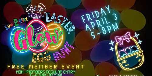 Glow Egg Hunt Party - Luv 2 Play Stockton