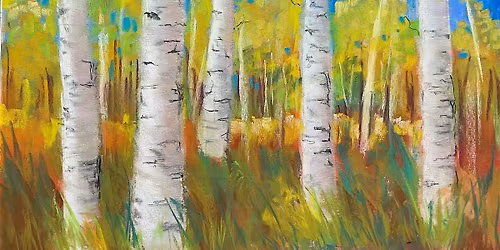 Pastel Painting for all, Painting Birch trees with Beth Goulet at Moonstone