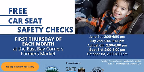 Free Car Seat Safety Checks @ East Bay Corners Farmers Market