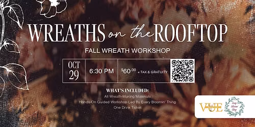 Wreaths On The Rooftop | Fall Wreath Workshop