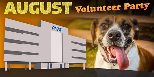 Aug 13: PETA's Norfolk Volunteer Party!