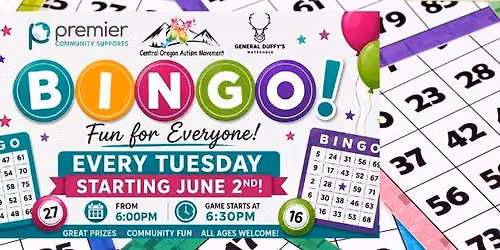 COAM Community Bingo 