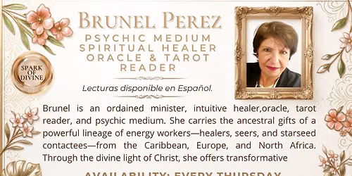 Oracle\/Tarot reader and psychic medium with Brunel Perez