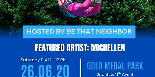 Aerialist show in Gold Medal Park