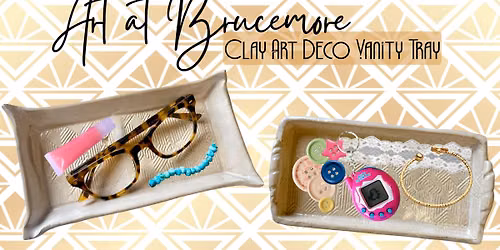 Art at Brucemore: Clay Art Deco Vanity Tray