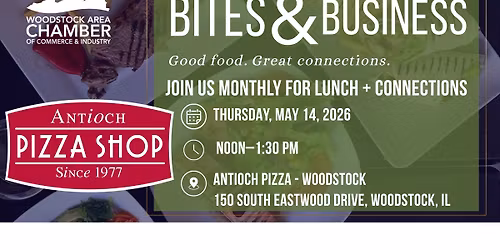 Bites & Business at Antioch Pizza - Woodstock