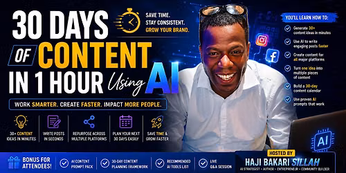 Create 30 Days of Content in 1 Hour Using AI