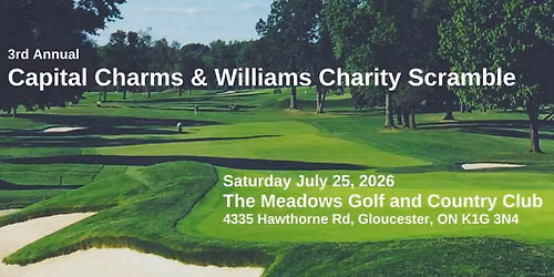 3rd Annual Capital Charms & Williams Charity Scramble (Golf Tournament)