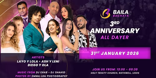 Baila Bachata 3rd Anniversary All Dayer: Layo y Lola | Ash y Leni | Diego & Ola