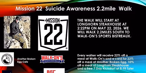 Mission 22 Suicide awareness walk