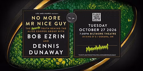 No More Mr. Nice Guy with Bob Ezrin and Dennis Dunaway live at Biltmore Theatre