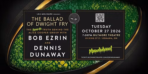 An Evening with Bob Ezrin and Dennis Dunaway live at Biltmore Theatre