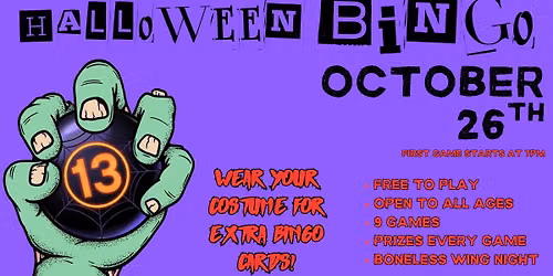 Paradise Island Halloween Bingo