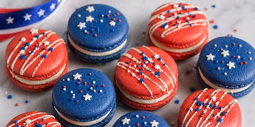 French Macaron Basics 4th of July Edition