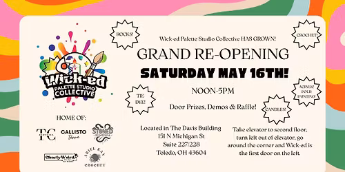 Wick-ed Palette Studio Collective Grand Re-Opening