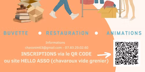 Vide grenier CHAVAROUX r\u00e9serv\u00e9 aux PARTICULIERS