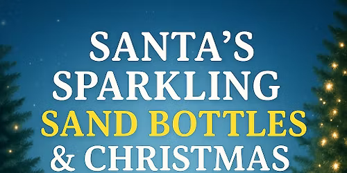 Santas Sparkling Sand Bottles & Oval Devoration