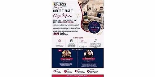 \u2728Women's Council of REALTORS: Create It. Post It. Close More.\u2728