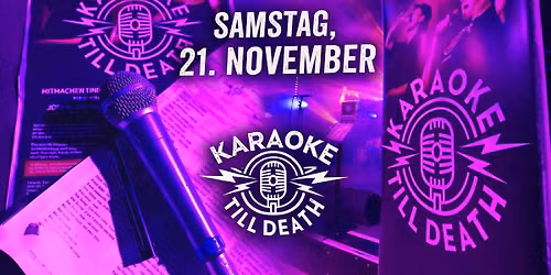 KARAOKE TILL DEATH -> Liveband Karaoke Party