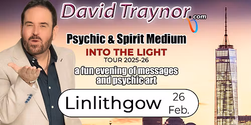 A fun evening of mediumship & psychic art in Linlithgow, Scotland with David Traynor.