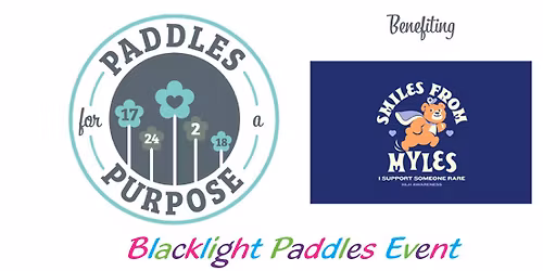 Blacklight Paddles for a Purpose to Benefit Smiles from Myles