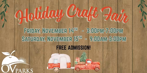 OVparks Holiday Craft Fair!