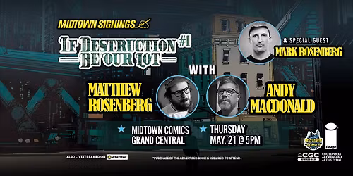 Matthew Rosenberg + Andy MacDonald SIGNING If Destruction Be Our Lot #1