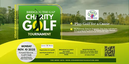 Charity Golf Tournament - Bridging the Gap