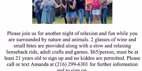 Fall Wine & Ride Ladies Retreat