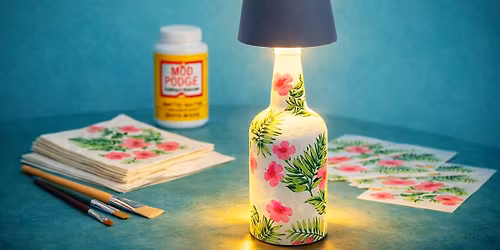 Make Your Own Decoupaged Bottle Lamp