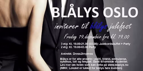 Bl\u00e5lys Julebord og party 19.Desember p\u00e5 PIGALLE
