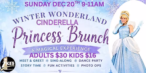 Winter Wonderland Cinderella Princess Brunch at Ike\u2019s Restaurant