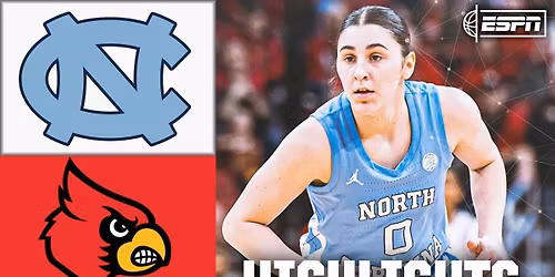 Louisville Cardinals at North Carolina Tar Heels Womens Basketball