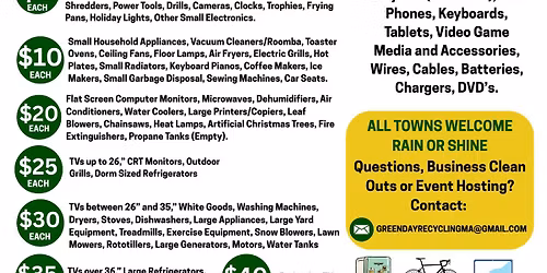 Monson Electronics Recycling Event \u267b\ufe0f