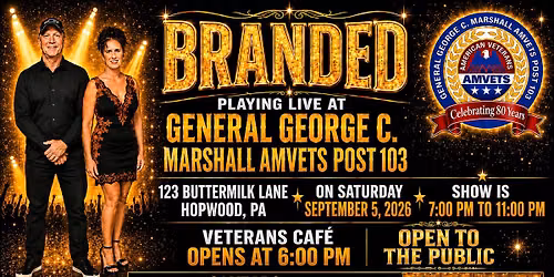 Branded Band live! at General George C. Marshall Amvets Post 103