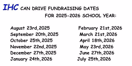 IHC Can Drive Fundraiser!