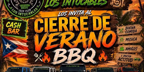 Cierra el Verano con Taino's Los Intocables BBQ