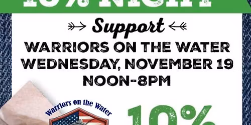 Warriors on the Water at Texas Roadhouse Sevierville, TN