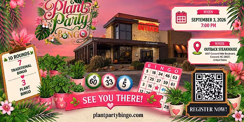 Plant party Bingo @ Outback Steakhouse | Concord, NC