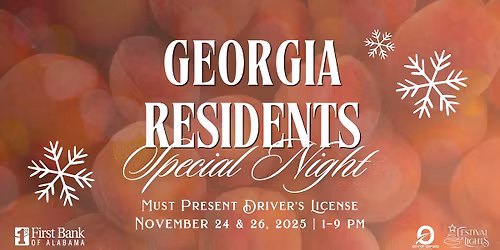 Special Night: Georgia Residents \u2013 Night Two