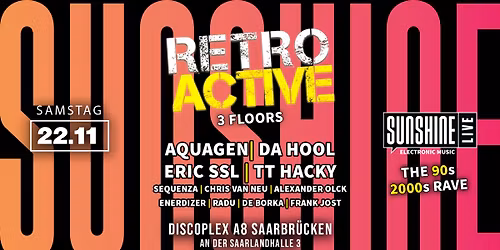 SUNSHINE LIVE x RETRO ACTIVE - XXL LINE UP