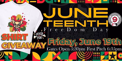 Juneteenth at Southwest University Park \u2764\ufe0f\ud83d\udc9b\ud83d\udc9a\u26be