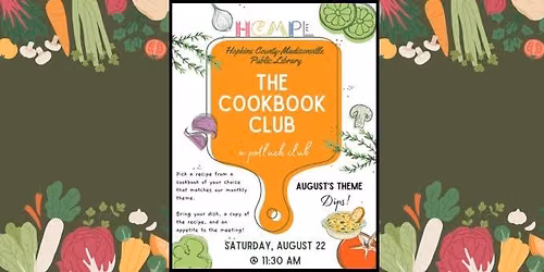 Cookbook Club DIP Potluck @ 11:30am