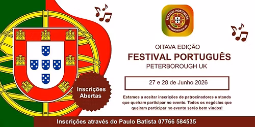 Festival Portugu\u00eas Peterborough - Oitava edi\u00e7\u00e3o 