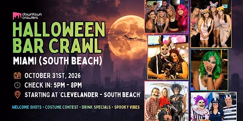 Halloween Bar Crawl 10\/31 - MIAMI (South Beach)